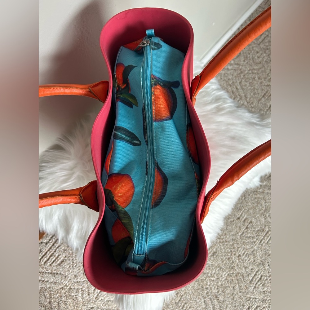 O Bag Pink and Orange Large Women's Tote - Picture 3 of 9